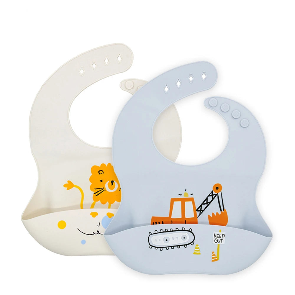 Adjustable Waterproof Silicone Baby Bib
