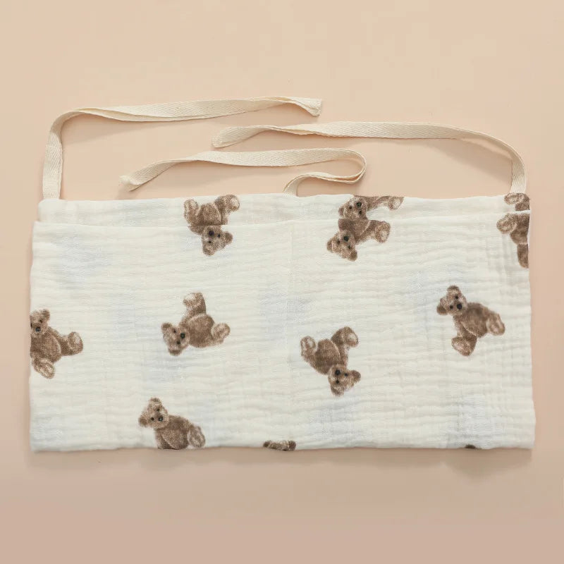 Baby Crib Organizer with 2 Storage Pockets