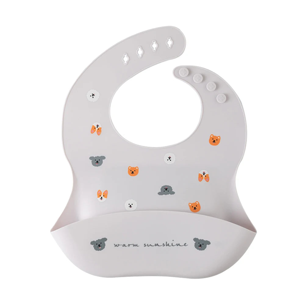 Adjustable Waterproof Silicone Baby Bib