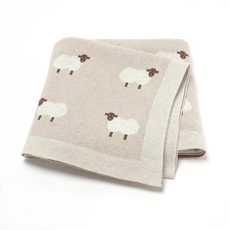 Knitted Cotton Baby Blanket