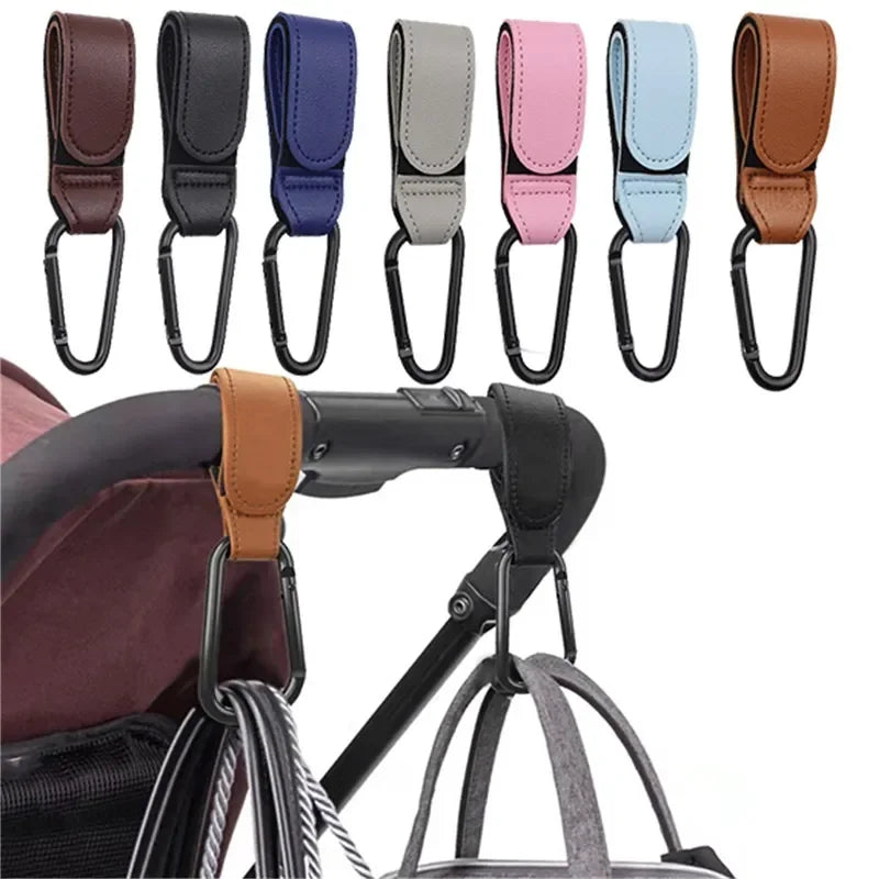 PU Leather Baby Stroller Hooks for Bags & Accessories