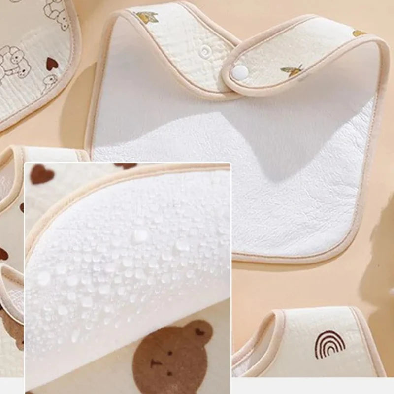 7-Pack Waterproof Cotton Baby Bibs