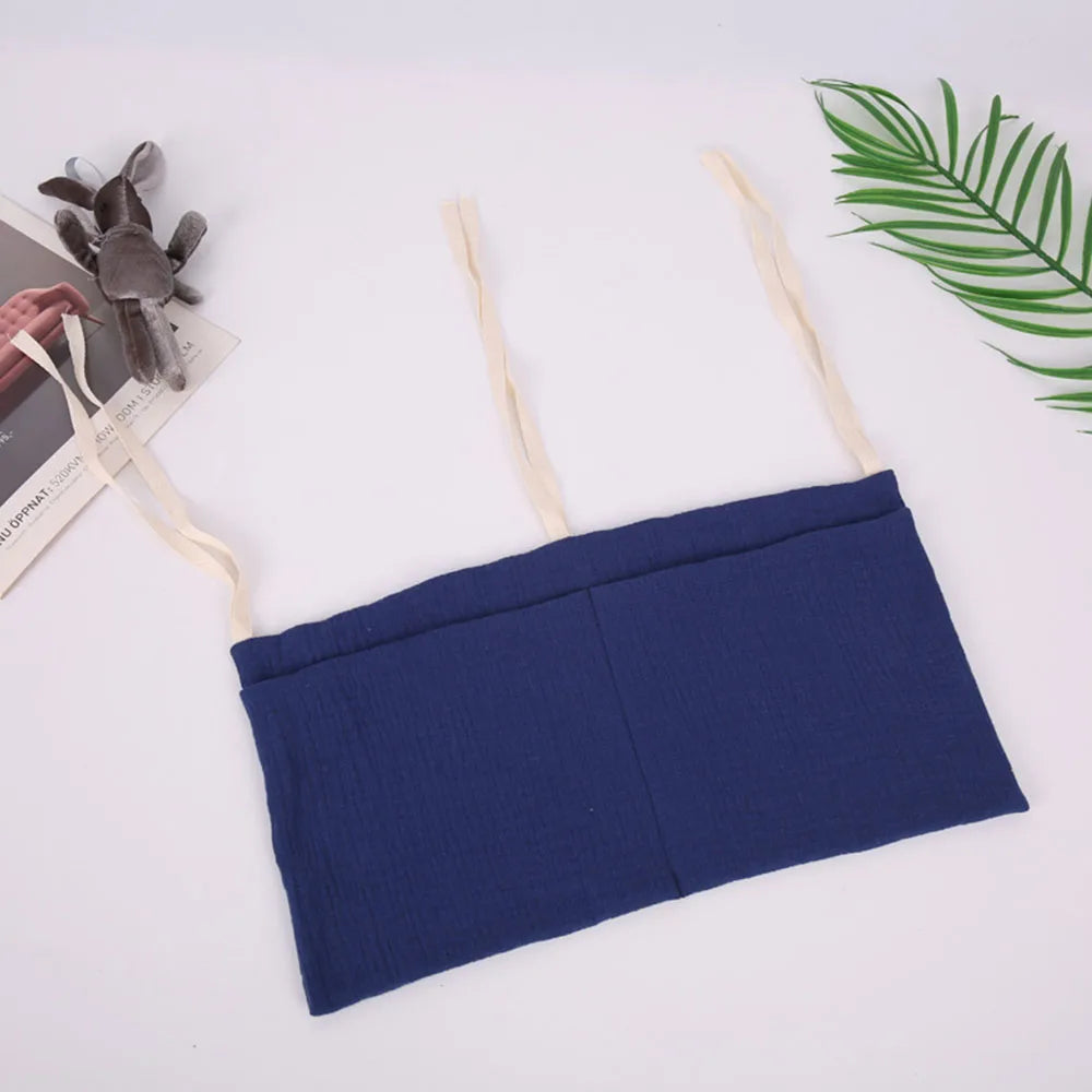 Baby Crib Organizer with 2 Storage Pockets
