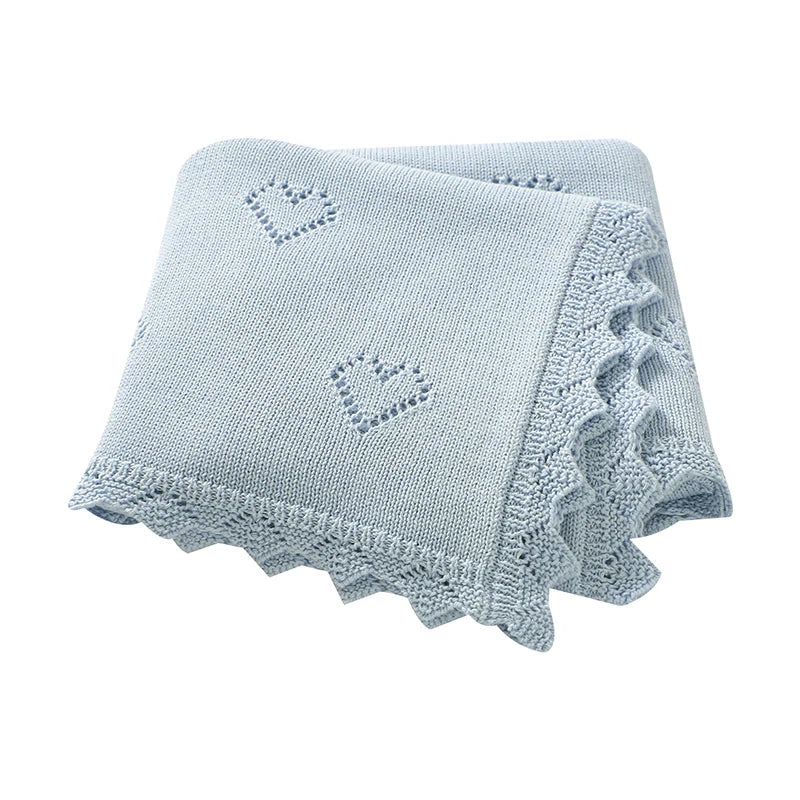 Ultra-Soft Knitted Cotton Baby Blanke