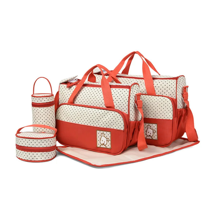 5-Piece Baby Diaper Bag Set
