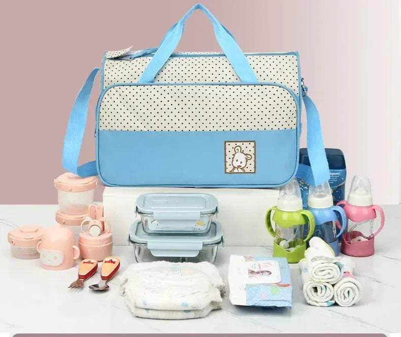 5-Piece Baby Diaper Bag Set