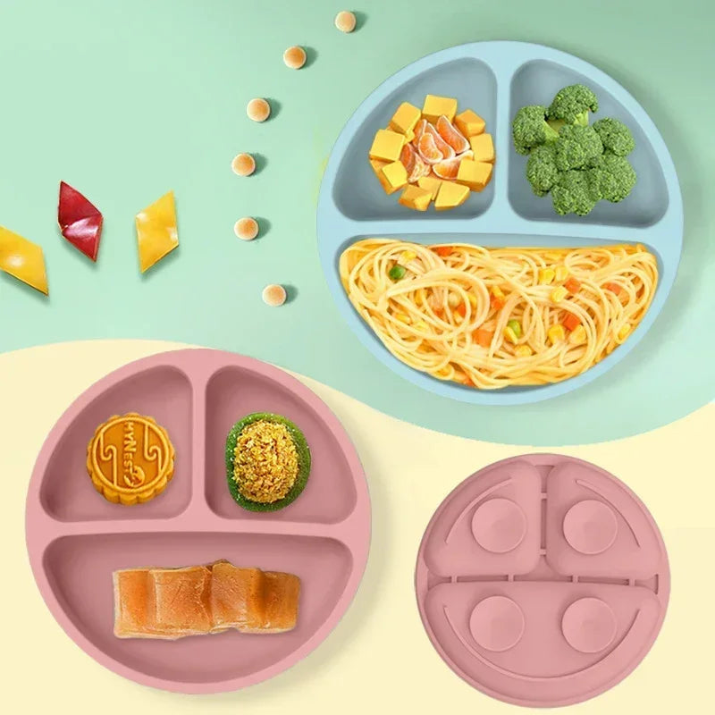Complete Silicone Baby Feeding Set with Straw Cup