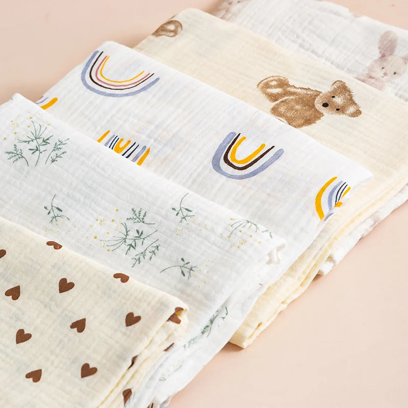 2-Layer Muslin Cotton Baby Blanket