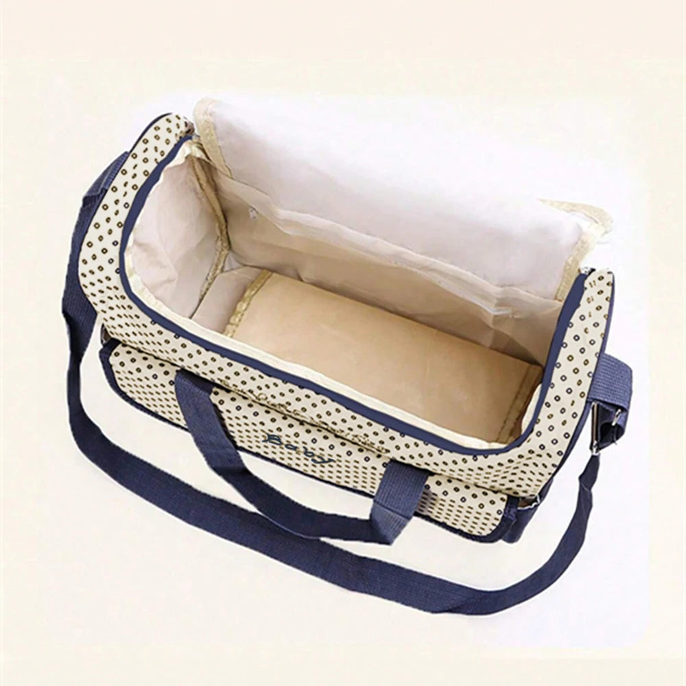 Large Capacity Bear Print Diaper Bag