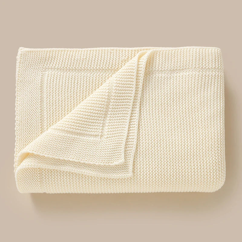 Cotton Knit Baby Blanket
