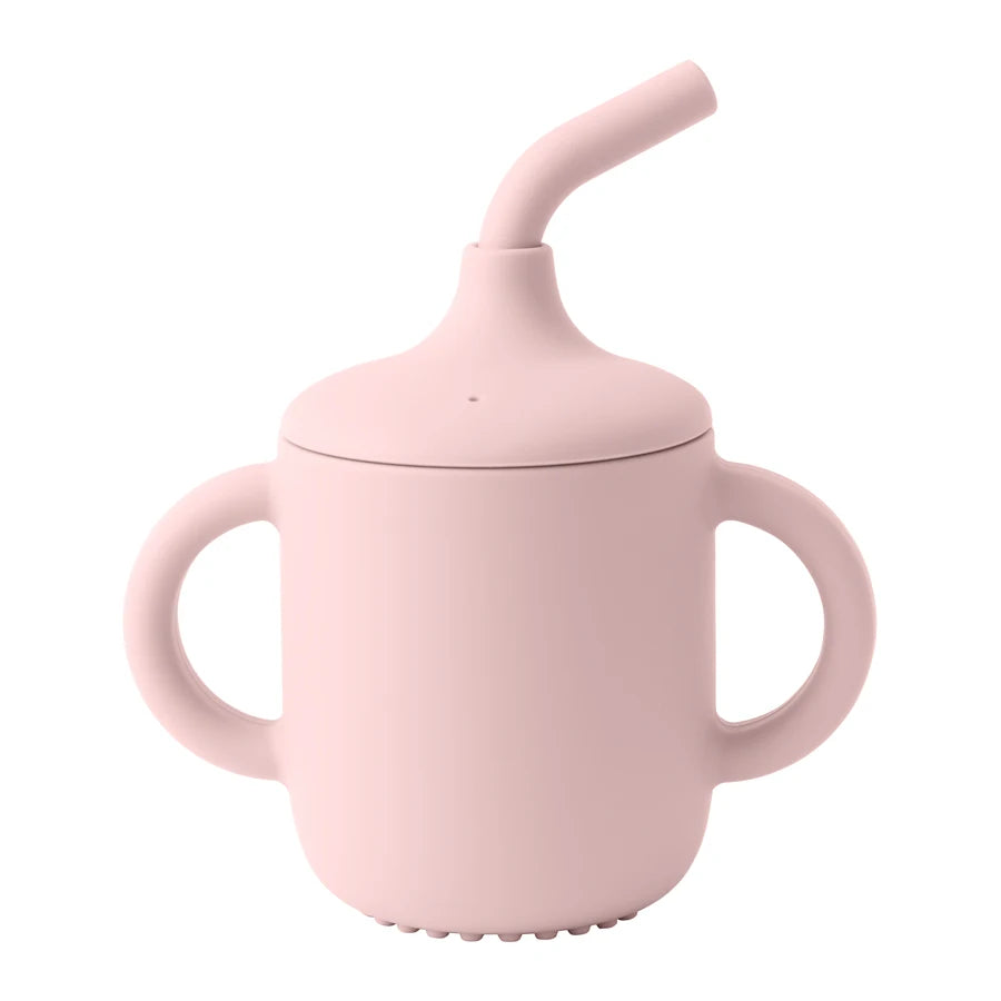 Silicone Baby Sippy Cup with Straw