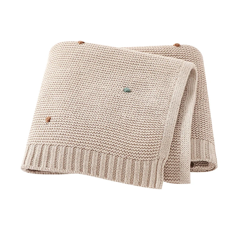 Ultra-Soft Cotton Knit Baby Blanket