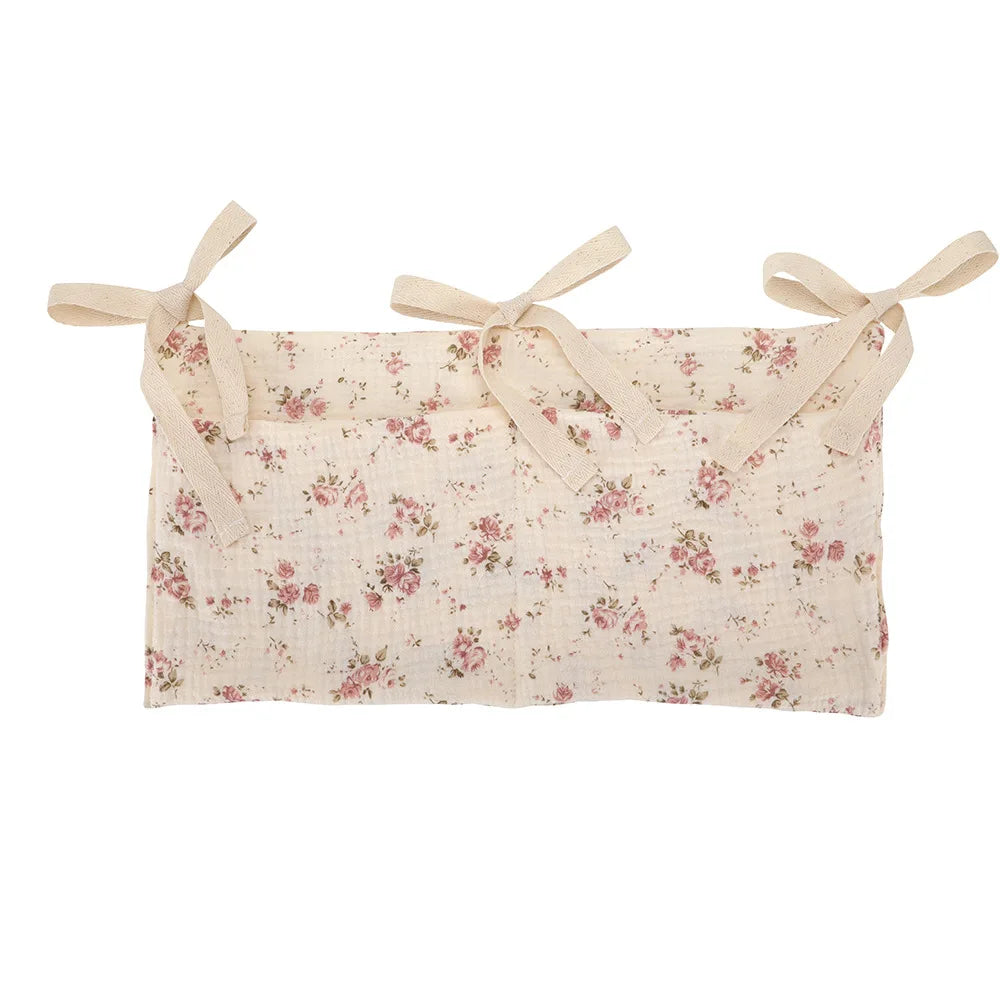 Baby Crib Organizer with 2 Storage Pockets