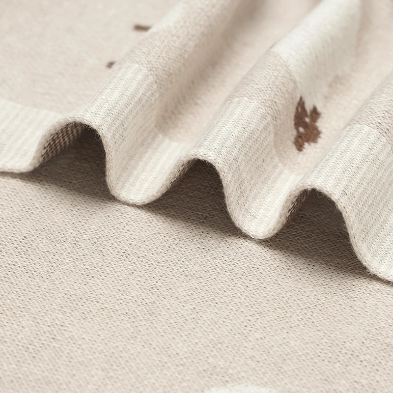 Knitted Cotton Baby Blanket