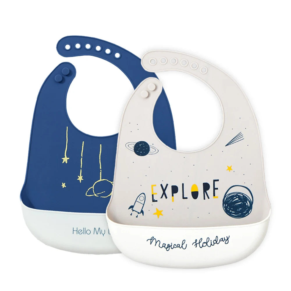 Reusable Silicone Baby Feeding Bib