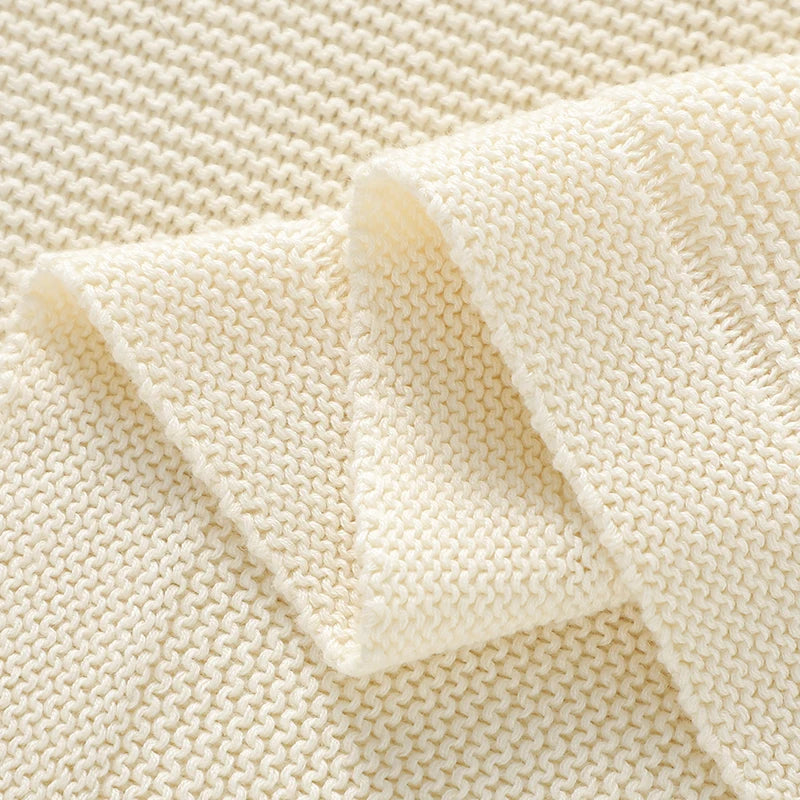 Cotton Knit Baby Blanket