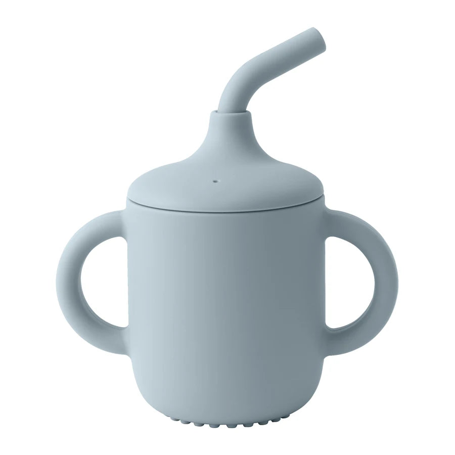 Silicone Baby Sippy Cup with Straw