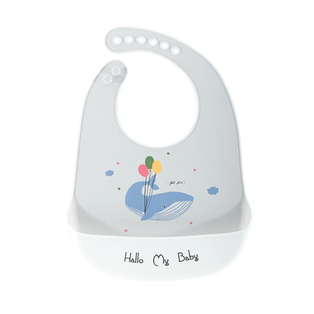 Reusable Silicone Baby Feeding Bib