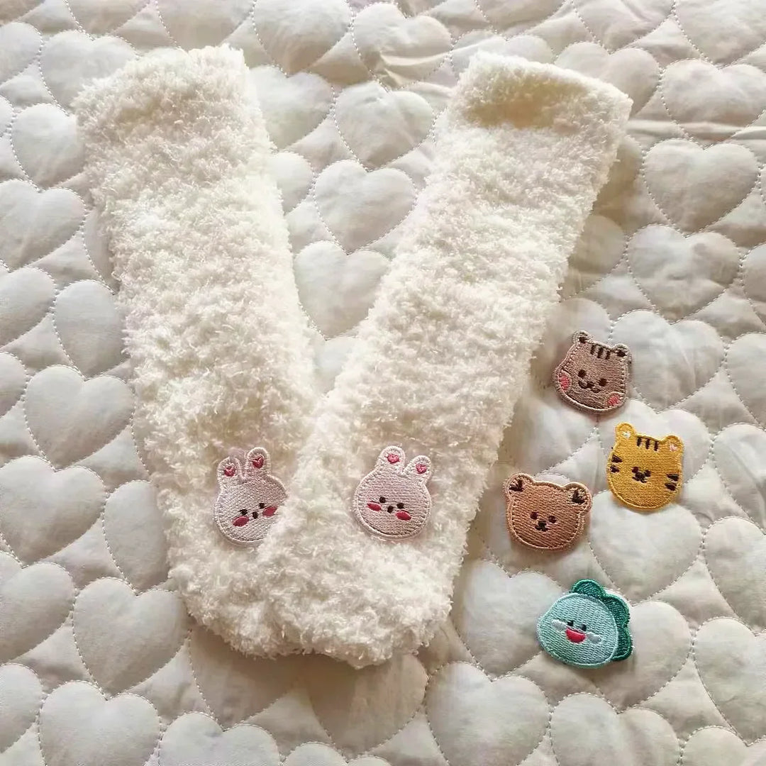 Warm Baby Knee-High Socks with Non-Slip Grips