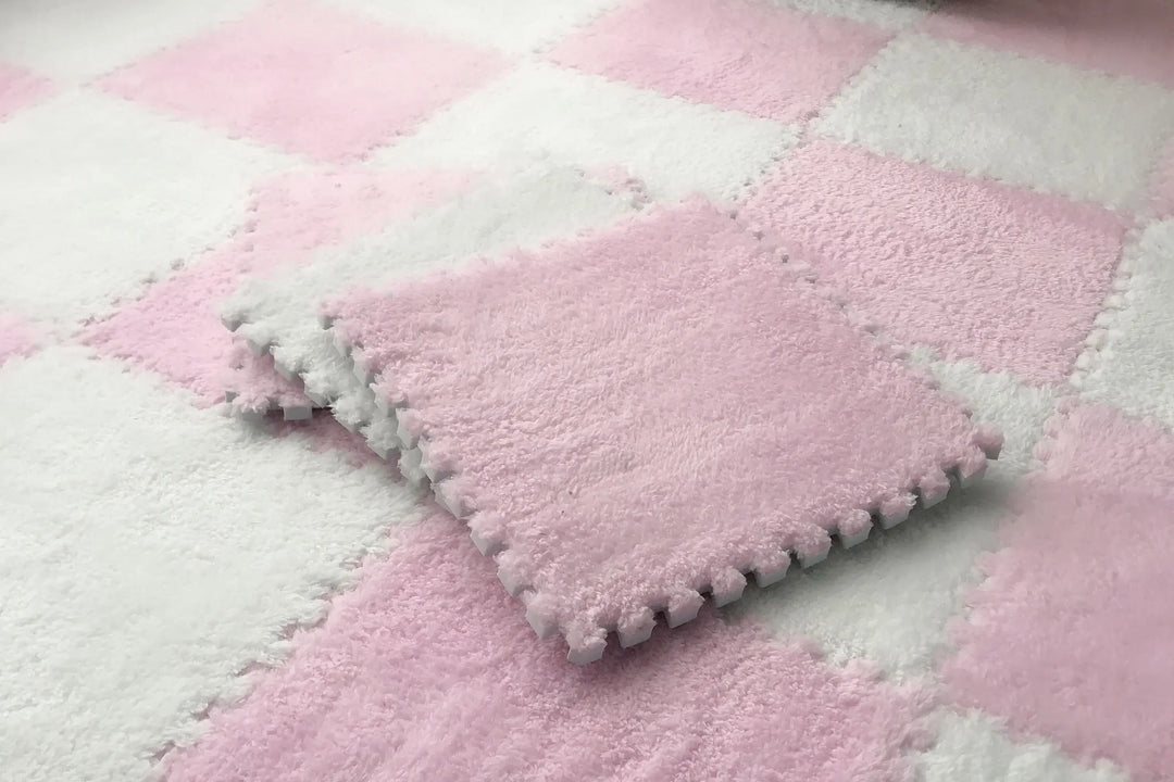 Plush EVA Foam Puzzle Play Mat (10 or 20 Pieces)