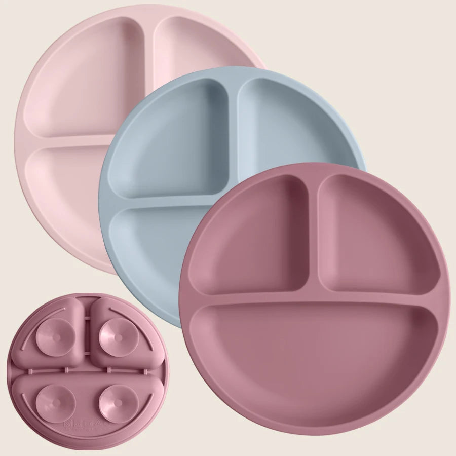 Silicone Baby Suction Feeding Plate