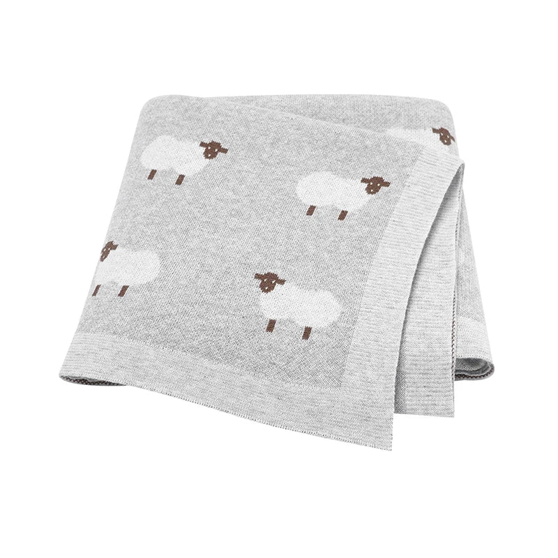 Knitted Cotton Baby Blanket