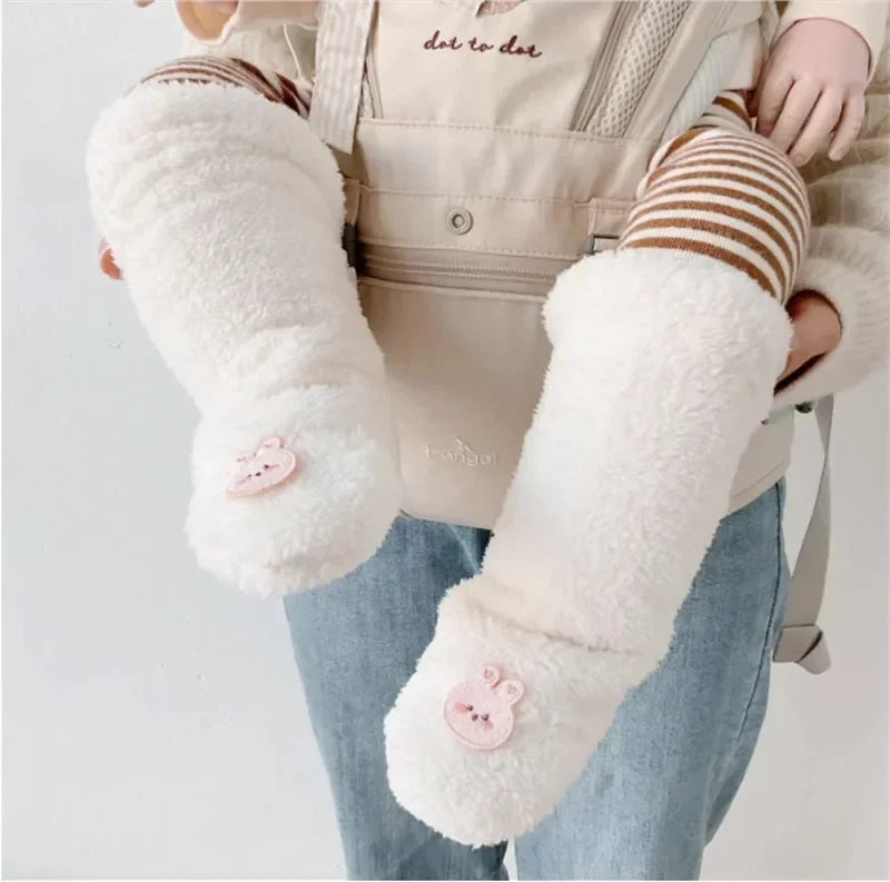 Warm Baby Knee-High Socks with Non-Slip Grips