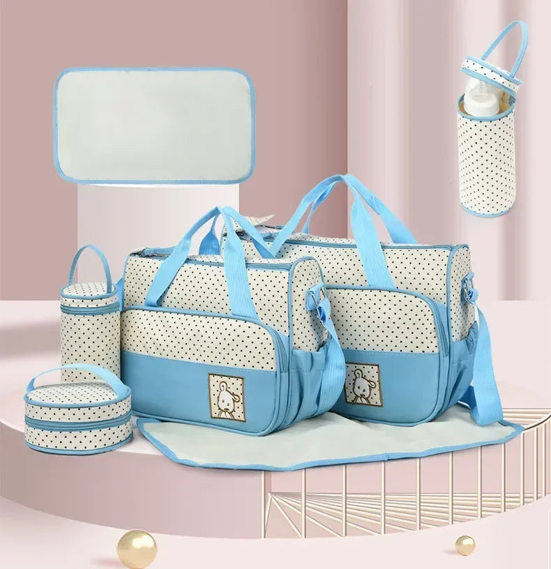 5-Piece Baby Diaper Bag Set