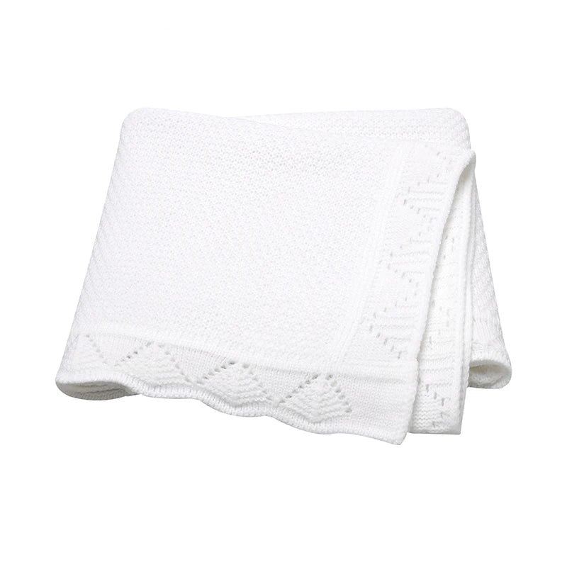 All-Season Knit Baby Blanket for Stroller & Bassinet