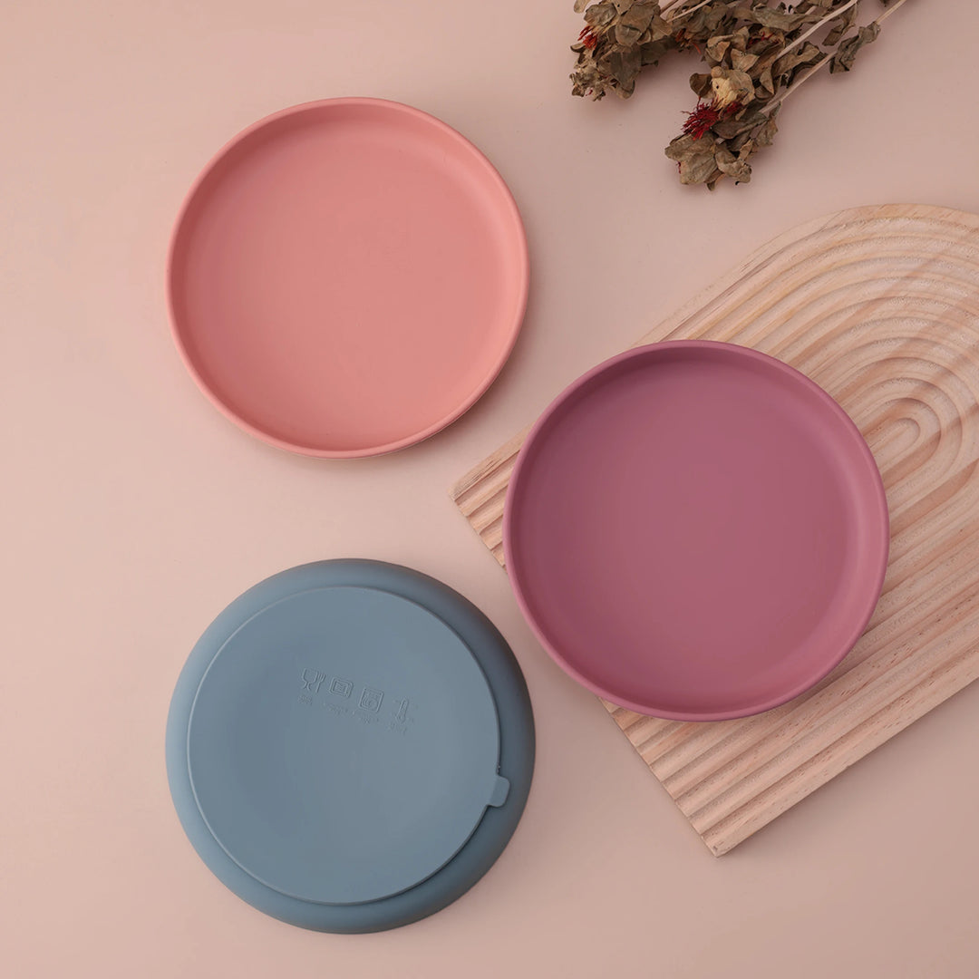 Silicone Baby Feeding Plate with Suction Base
