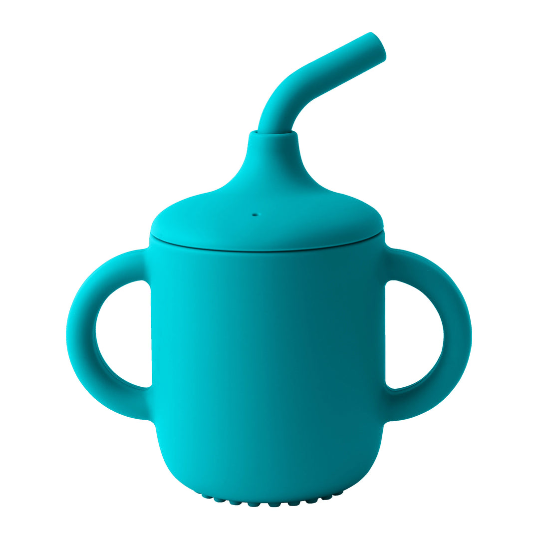 Silicone Baby Sippy Cup with Straw