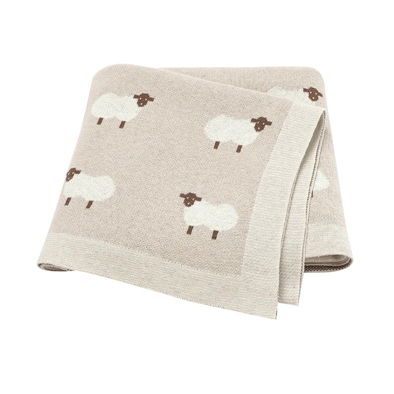 Knitted Cotton Baby Blanket