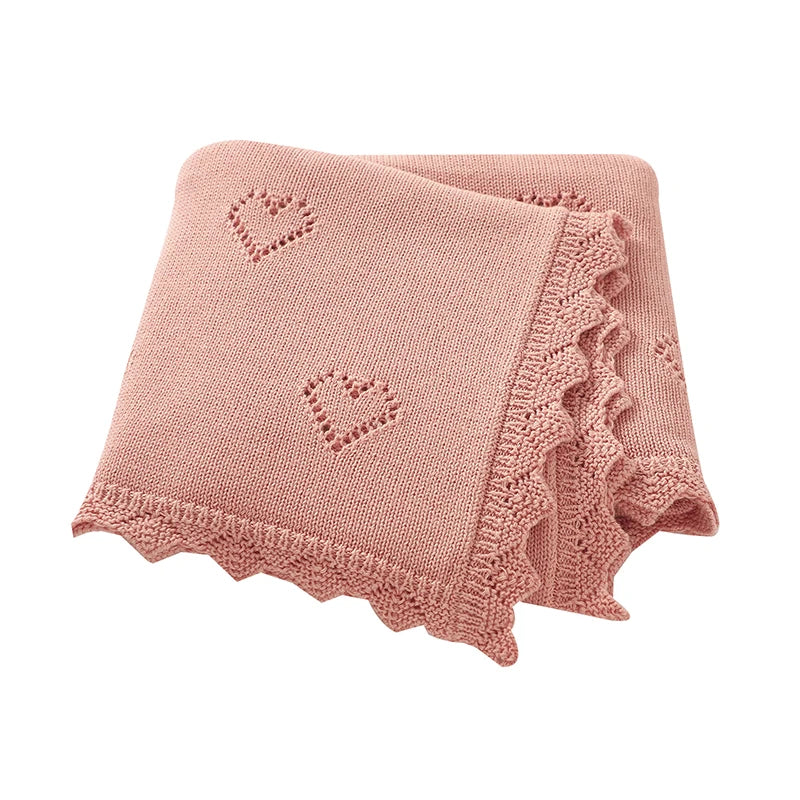 Ultra-Soft Knitted Cotton Baby Blanke
