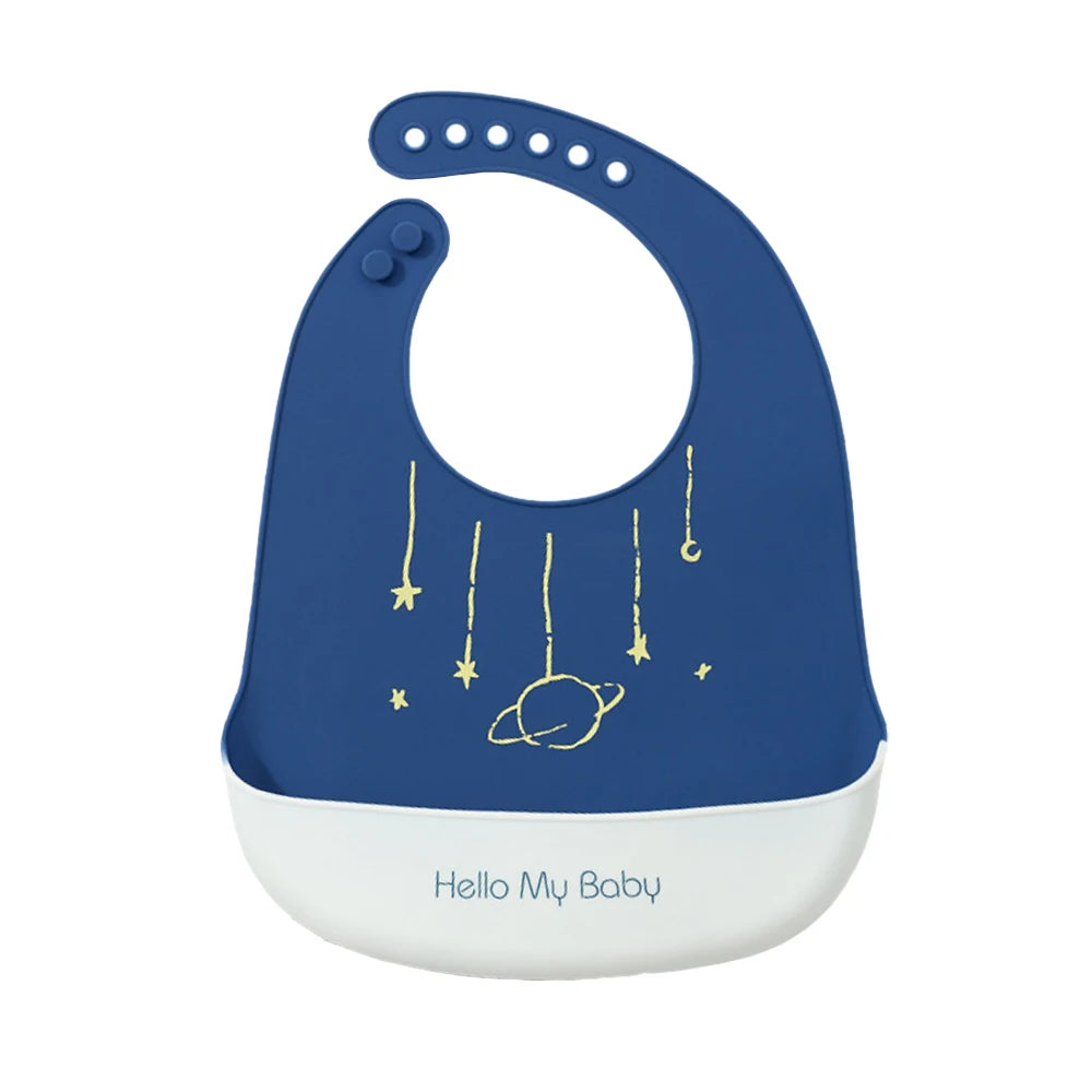 Reusable Silicone Baby Feeding Bib