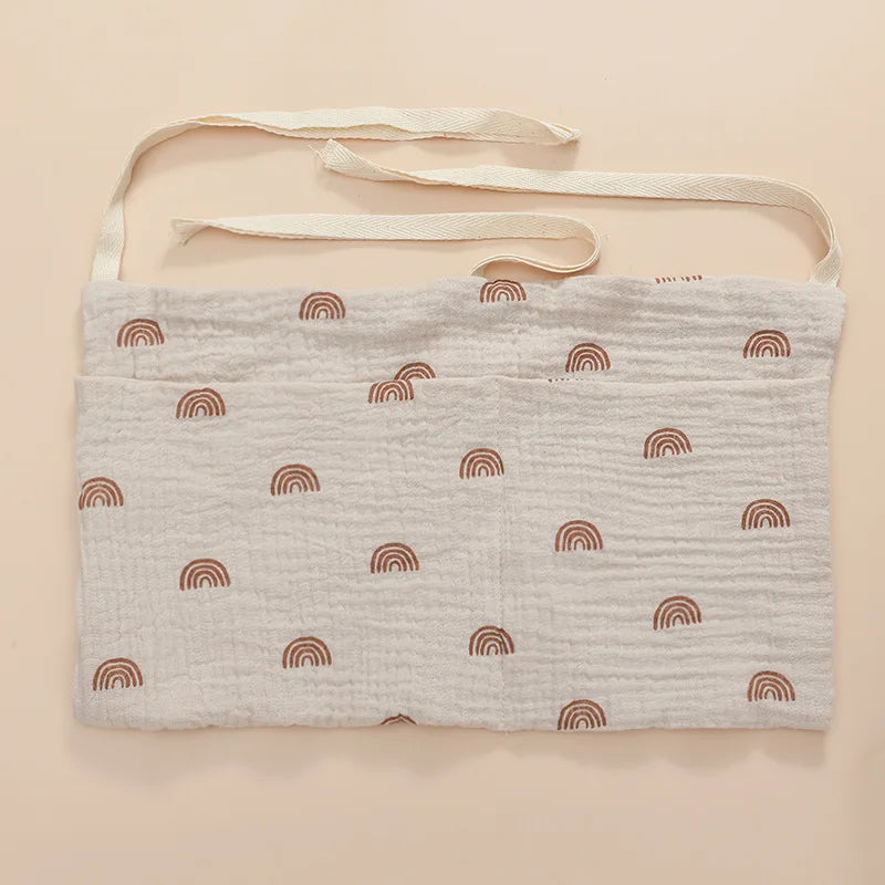 Baby Crib Organizer with 2 Storage Pockets