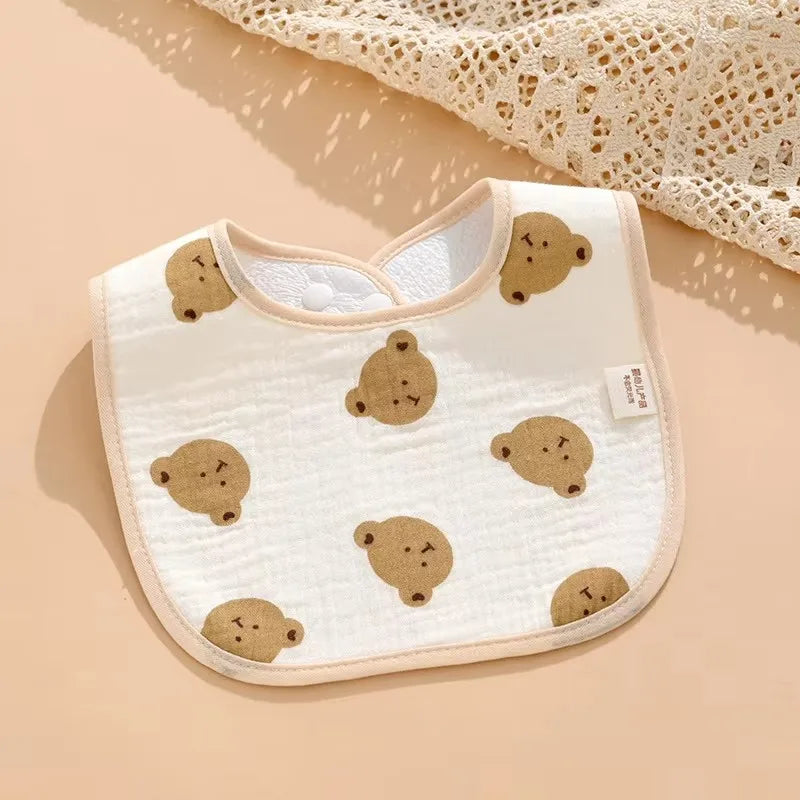7-Pack Waterproof Cotton Baby Bibs
