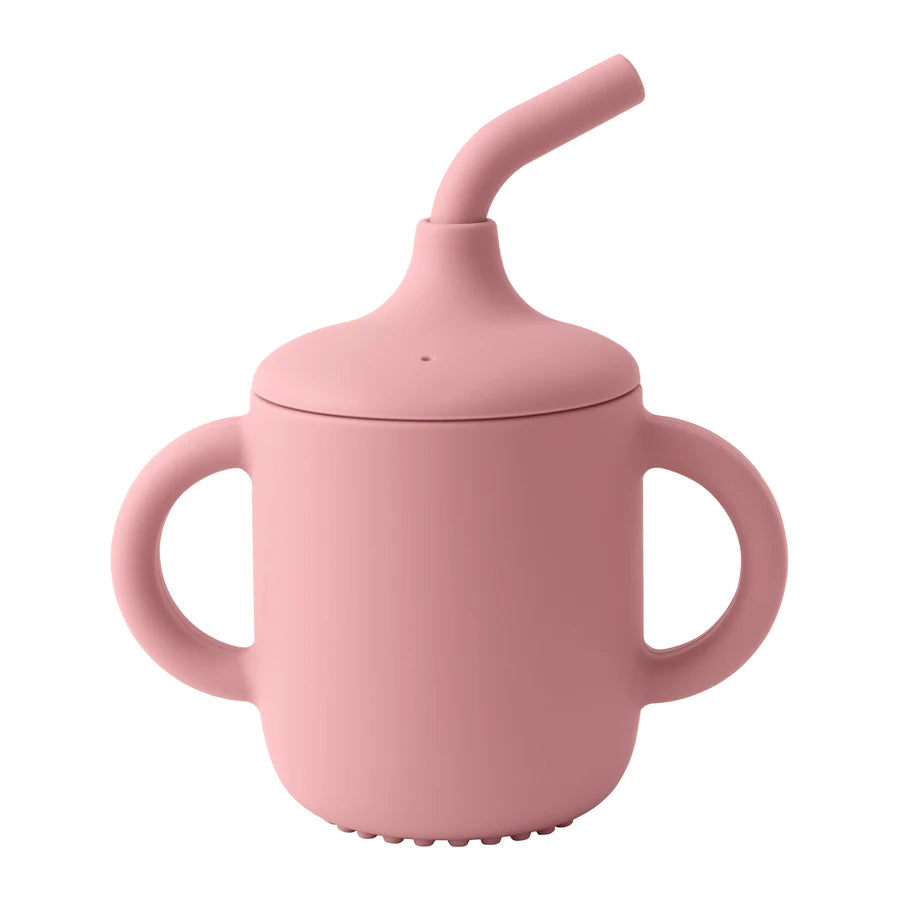 Silicone Baby Sippy Cup with Straw