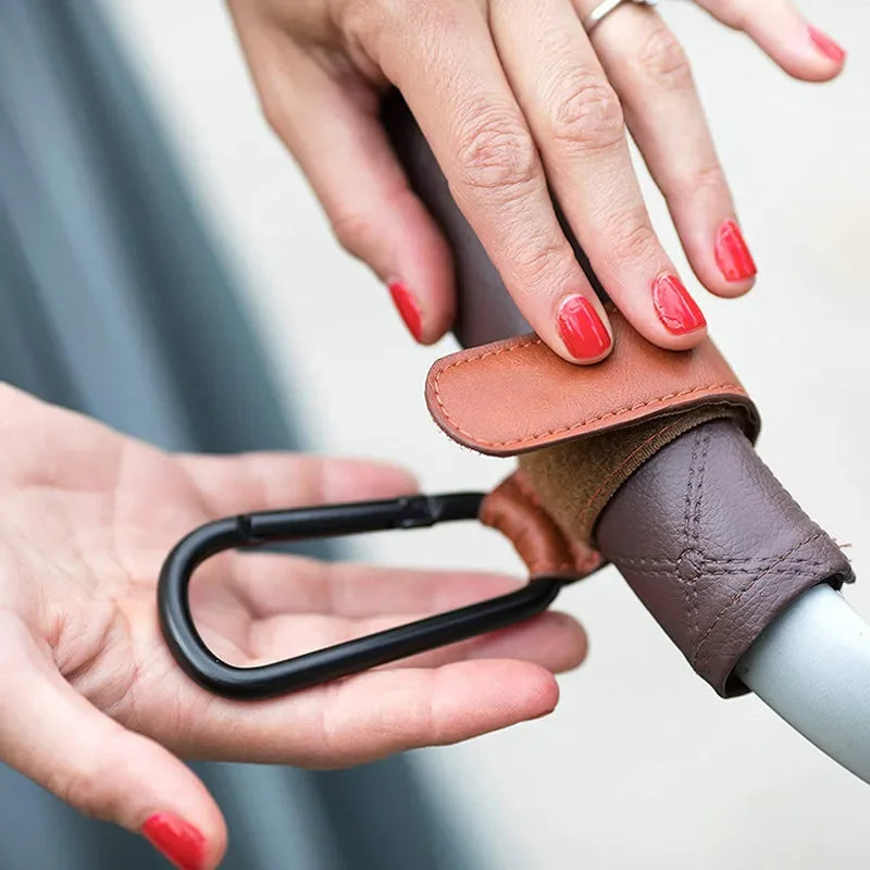 PU Leather Baby Stroller Hooks for Bags & Accessories