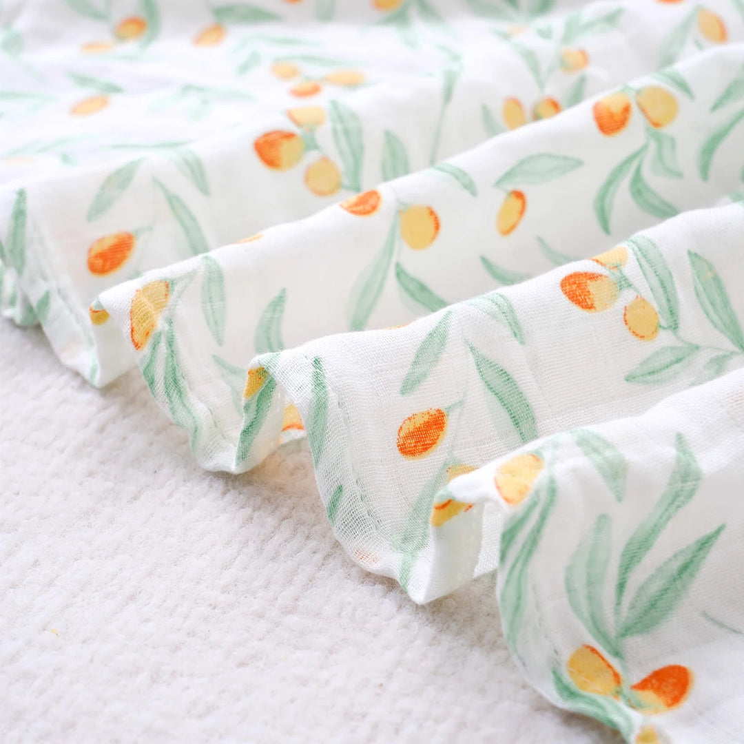 3-Pack Bamboo Cotton Muslin Swaddle Blankets