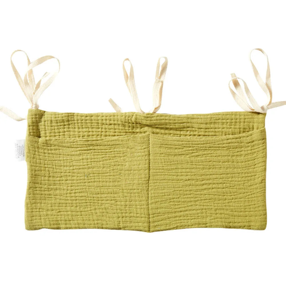 Baby Crib Organizer with 2 Storage Pockets