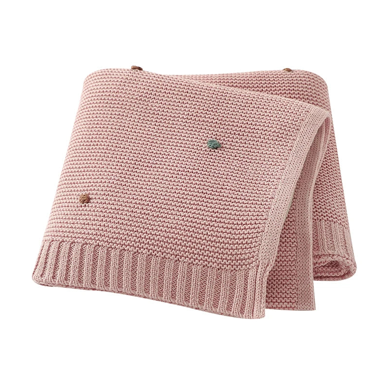 Ultra-Soft Cotton Knit Baby Blanket