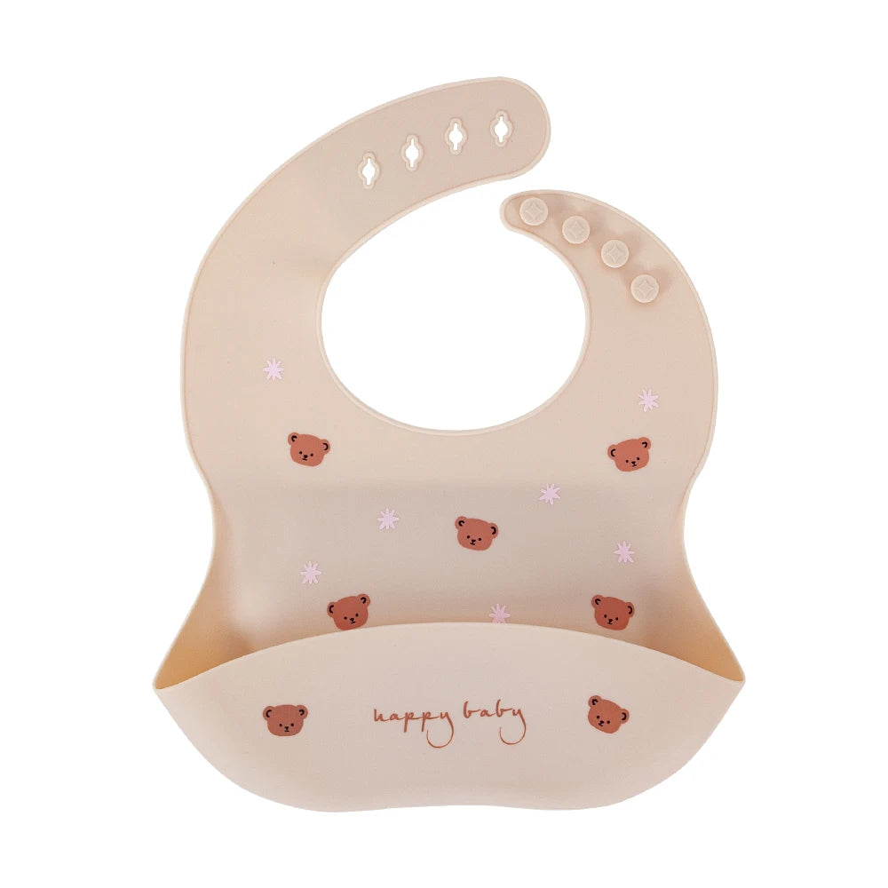 Adjustable Waterproof Silicone Baby Bib