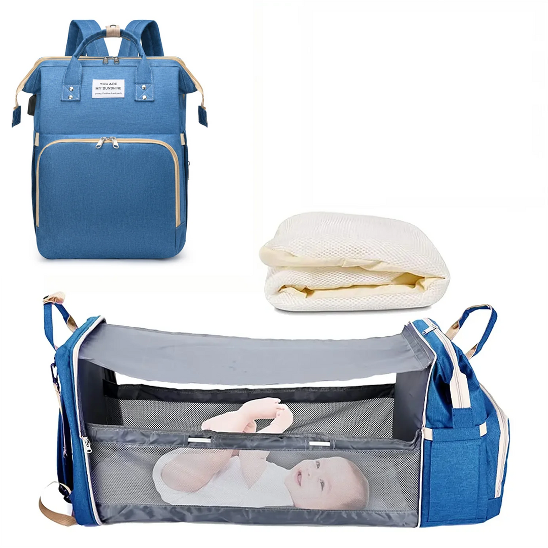 Waterproof Baby Diaper Backpack with Portable Changing Station