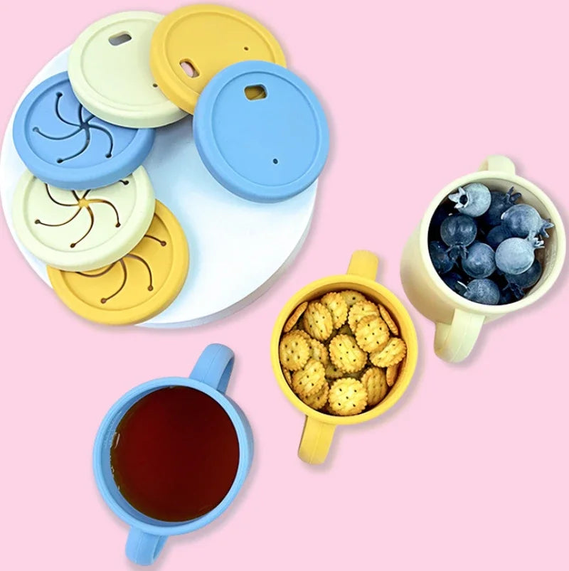 Complete Silicone Baby Feeding Set with Straw Cup