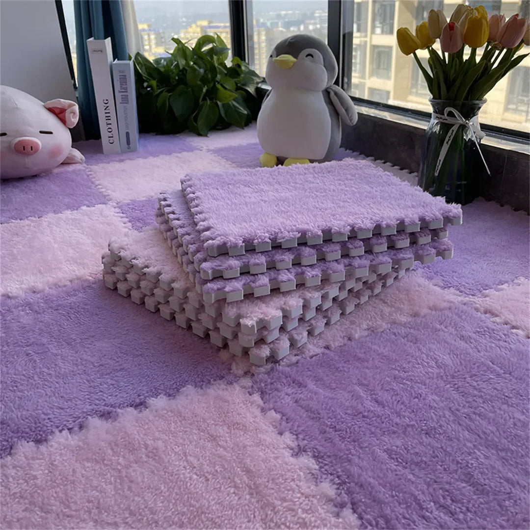 Plush EVA Foam Puzzle Play Mat (10 or 20 Pieces)