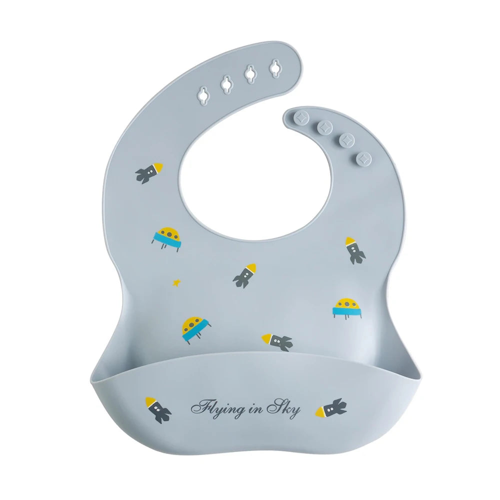 Adjustable Waterproof Silicone Baby Bib
