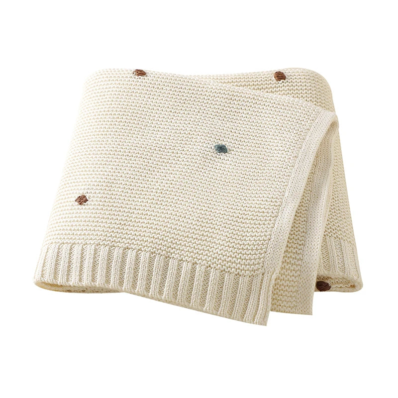 Ultra-Soft Cotton Knit Baby Blanket