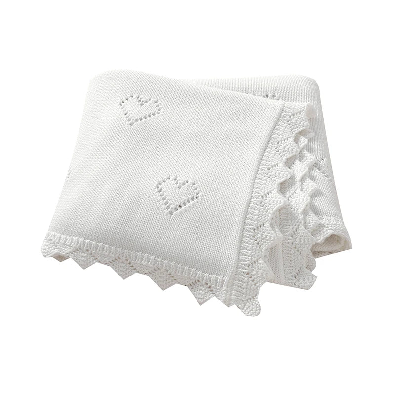 Ultra-Soft Knitted Cotton Baby Blanke