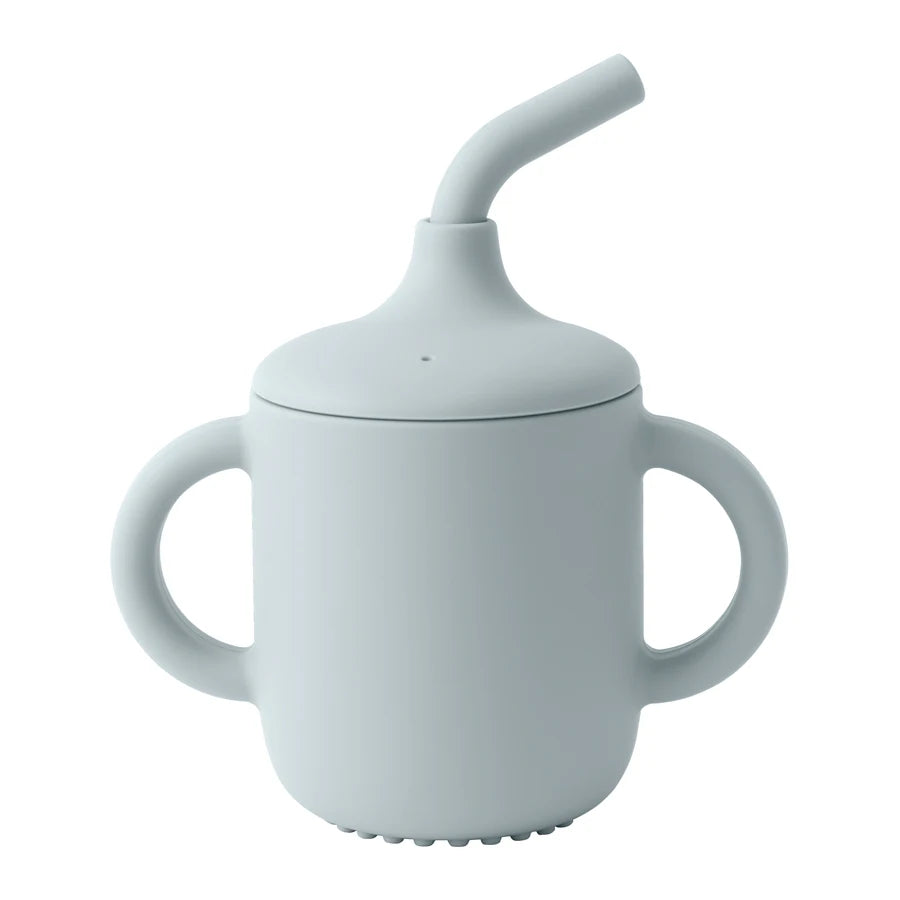 Silicone Baby Sippy Cup with Straw