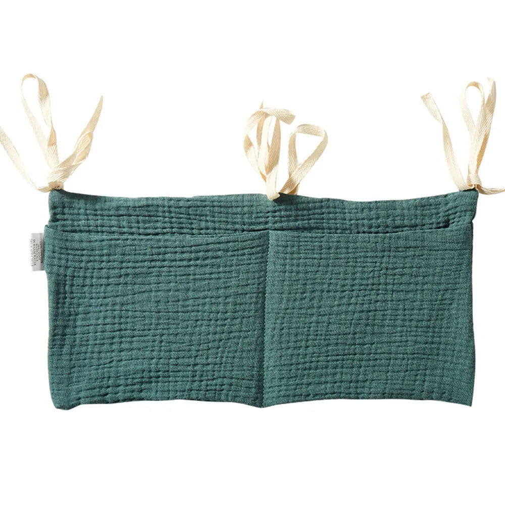Baby Crib Organizer with 2 Storage Pockets